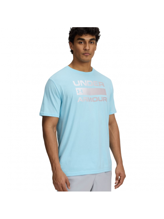 Pánske tričko Under Armour Team Issue Wordmarsk SS svetlomodré 1329582 494